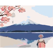 Womb Hobby Fuji Dağı Sayılarla Boyama Seti 40X50 cm (Tuvale Gerili)
