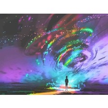 Womb Hobby Kasırga Sayılarla Boyama Seti 40X50 cm (Tuvale Gerili)