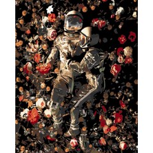 Womb Hobby Garden Delights Iı Astronot Sayılarla Boyama Seti 50X65 cm (Tuvale Gerili)