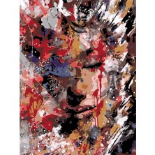 Womb Hobby Pastel Kadın Sayılarla Boyama Seti 50X65 cm Tuvale Gerili