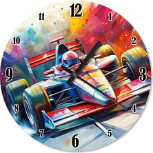 Ekart Formula 1 Aracı Akarlı Duvar Saati