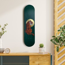 Hedgehog Art Shop "holy Tiger" Kaykay Duvar Dekoru, El Yapımı Ahşap Duvar Dekoru