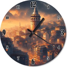 Tablomega Galata Kulesi Dekoratif Duvar Saati