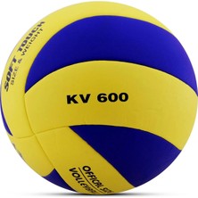 Ala Store Voleybol Topu Soft Touch Yapıştırma Yumuşak Yüzey 18 Panel 5 Numara Sarı-Lacivert