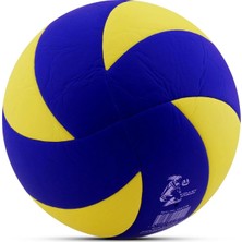 Ala Store Voleybol Topu Soft Touch Yapıştırma Yumuşak Yüzey 18 Panel 5 Numara Sarı-Lacivert