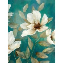 Womb Hobby Çiçeklerin Dansı Sayılarla Boyama Seti 40X50 cm (Tuvale Gerili)