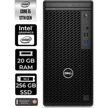 Dell Optiplex 3000MT Intel Core I5 12500 20GB 256GB SSD Fdos N010O3000MTAC Masaüstü Bilgisayar & Per4 USB Bellek N010O3000MTACP316