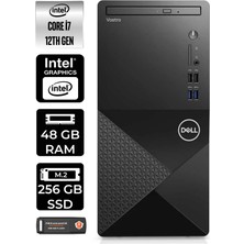 Dell Vostro 3910MT Intel Core I7 12700 48GB 256GB SSD W11H N7598VDT3910 Masaüstü Bilgisayar & Per4 USB Bellek N7598VDT3910P391