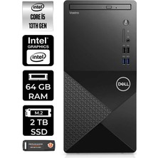 Dell Vostro 3020 Intel Core I5 13400 64GB 2tb SSD W11P N2054VDT3020MTU Masaüstü Bilgisayar & Per4 USB Bellek N2054VDT3020MTUP449