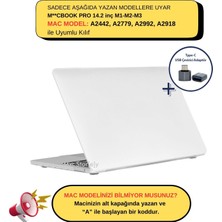 Mcstorey Macbook Pro Kılıf 14.2inç M1-M2-M3, Mat Iz Yapmaz (Touchbarsız 14" Pro) A2442 A2779 A2992 A2918 ile Uyumlu