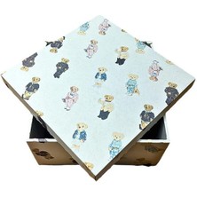 Koli Kolay Polo Ayıcık Baskılı Hediye Kutusu 25X25X12CM