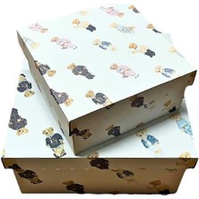 Koli Kolay Polo Ayıcık Baskılı Hediye Kutusu 25X25X12CM