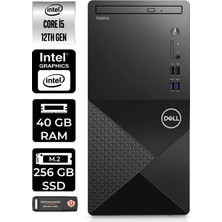 Dell Vostro 3910MT Intel Core I5 12400 40GB 256GB SSD Fdos N7519VDT3910 & Masaüstü Bilgisayar & Per4 USB Bellek N7519VDT3910P336