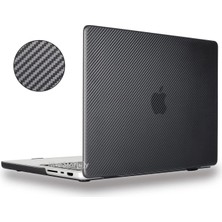 McStorey Macbook Pro 16.2inç Kılıf M1-M2-M3, Karbon Fiber (Touchbarsız 16.2" Pro) A2485 A2780 A2991 ile Uyumlu