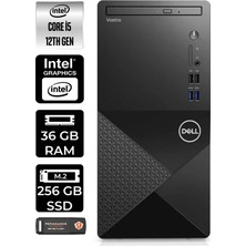 Dell Vostro 3910MT Intel Core I5 12400 36GB 256GB SSD W11H N7519VDT3910 & Masaüstü Bilgisayar & Per4 USB Bellek N7519VDT3910P381