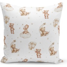 Bertille Home Çocuk Bebek Serisi Çift Tarafı Dijital Baskılı Kırlent Kılıfı (Kids Children Cushion Cover)