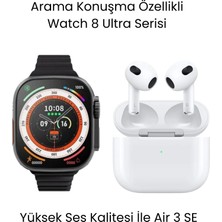 Sanal Ticaretiniz Watch 8 Ultra Akıllı Saat ve Air 3 Se Bluetooth Kulaklık