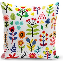 Bertille Home Çocuk Bebek Serisi Çift Tarafı Dijital Baskılı Kırlent Kılıfı (Kids Children Cushion Cover)