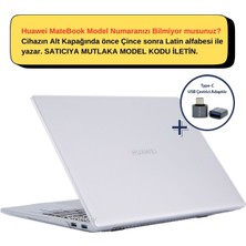 Synccase Huawei Matebook 14 Kılıf Kristal Parlak 2021/2023 Yılı ile Uyumlu