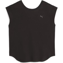 Puma Studıo Foundatıons Tee Siyah Kadın Kısa Kol T-Shirt