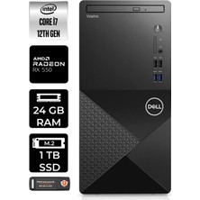 Dell Vostro 3910MT Intel Core I7 12700 24GB 1tb SSD RX550/4GB W11P N7600VDT3910 Masaüstü Bilgisayar & Per4 USB Bellek N7600VDT3910P423