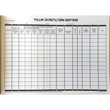 Kültür Matbaası Yıllık Ücretli Izin Defteri