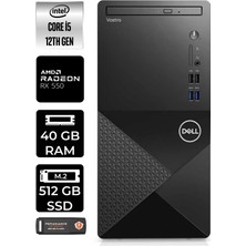 Dell Vostro 3910MT Intel Core I5 12400 40GB 512GB SSD RX550/4GB Fdos N7519VDT3910 & Masaüstü Bilgisayar & Per4 USB Bellek N7519VDT3910P337