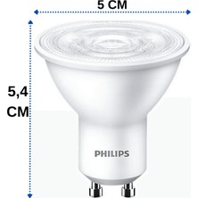 Philips 4,7W (50W) 2700K (Sarı Işık) GU10 Duylu PAR16 LED Spot (8 Adet)