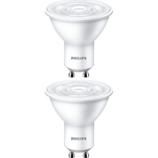 Philips 4,7W (50W) 2700K (Sarı Işık) GU10 Duylu PAR16 LED Spot (2 Adet)