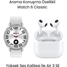 Sanal Ticaretiniz Watch 6 Classic Akıllı Saat ve Air 3 Se Bluetooth Kulaklık