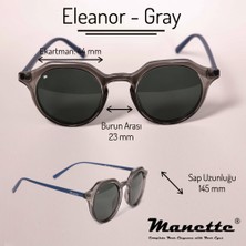 Manette Eleanor Gray- Blue - Cam Yeşil Güneş Gözlüğü