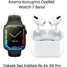 Sanal Ticaretiniz Watch 7 Serisi Akıllı Saat ve Air 99 Pro Bluetooth Kulaklık