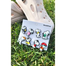 Bear & Pear Snoopy 8 Adet Crocs Terlik Süsü Jibbitz Aksesuar