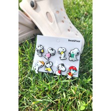 Bear & Pear Snoopy 8 Adet Crocs Terlik Süsü Jibbitz Aksesuar