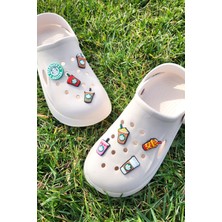 Bear & Pear Starbaks Jibbitz 8 Adet Terlik Süsü Crocs Aksesuar Kahve Bardağı