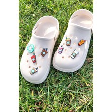 Bear & Pear Starbaks Jibbitz 8 Adet Terlik Süsü Crocs Aksesuar Kahve Bardağı