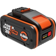 Worx Li-Ion Yedek Akü 20VOLT 8.0AH. Powershare Pro