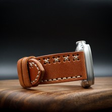 North's Nature Apple Watch Uyumlu Deri Kordon Ultra Camel Hakiki Deri saat kordonu