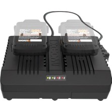 Worx WA3883 20VOLT Li-Ion Powershare Ikili Hızlı Akü Şarj Cihazı