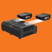 Worx WA3883 20VOLT Li-Ion Powershare Ikili Hızlı Akü Şarj Cihazı