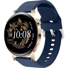 Sneezy Huawei Watch Gt3 42MM ile Uyumlu 20MM Purelux Soft Tokalı Silikon Kordon Dayanıklı Spor Stil