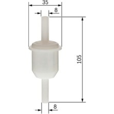 BOSCH/BOS-0450904058 Benzin Filtresi Tempra 1990 - 19961.6 Un...