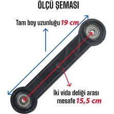 Glaswen 2 Adet Beşik Sallama Aparatı Siyah 15.5 cm