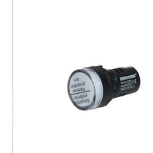 EUROWEST LS-220V-B 22MM BEYAZ LED SİNYAL LAMBASI ( 20 Adet )