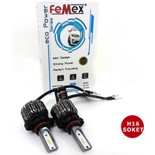 Femex Peugeot 2008 LED Xenon Sis Far Ampulu Femex Eco Power H16 PSX24W