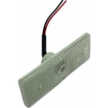 Stopplas 12V Yan Sinyal Lambası Side Marker (Tek Ledli) (Şeffaf-Mavi)