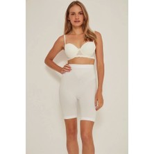 Miraxx Beyaz Emay 3005 Soft Uzun Paça Boxer