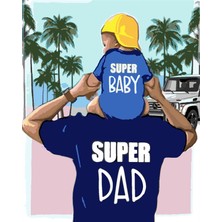 Womb Hobby Süper Dad Sayılarla Boyama Seti 80X100 cm (Tuvale Gerili)