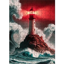 Tablomega Ahşap Mdf Puzzle Yapboz Deniz Feneri 120 Parça 25*35 cm