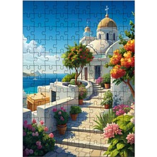 Ekart Ahşap Mdf Puzzle Yapboz Yunan Adası 120 Parça 25*35 cm